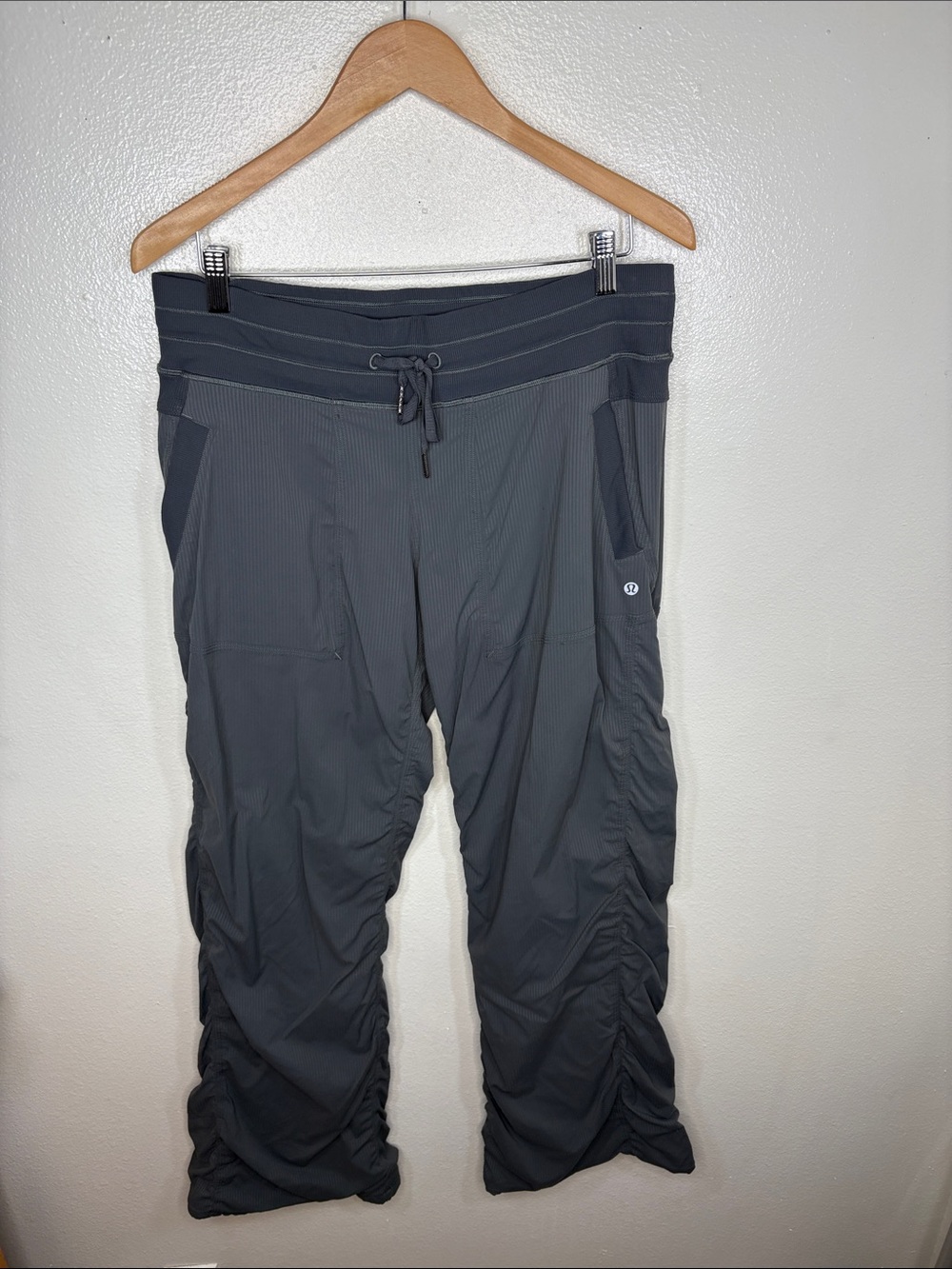 Lululemon Dark Grey Dance Studio Adjustable Pants Women Size 10